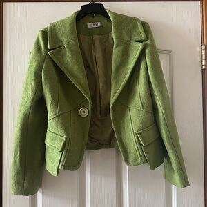 Laundry by Shelli Segal Cashmere Women's Blazer removable fur